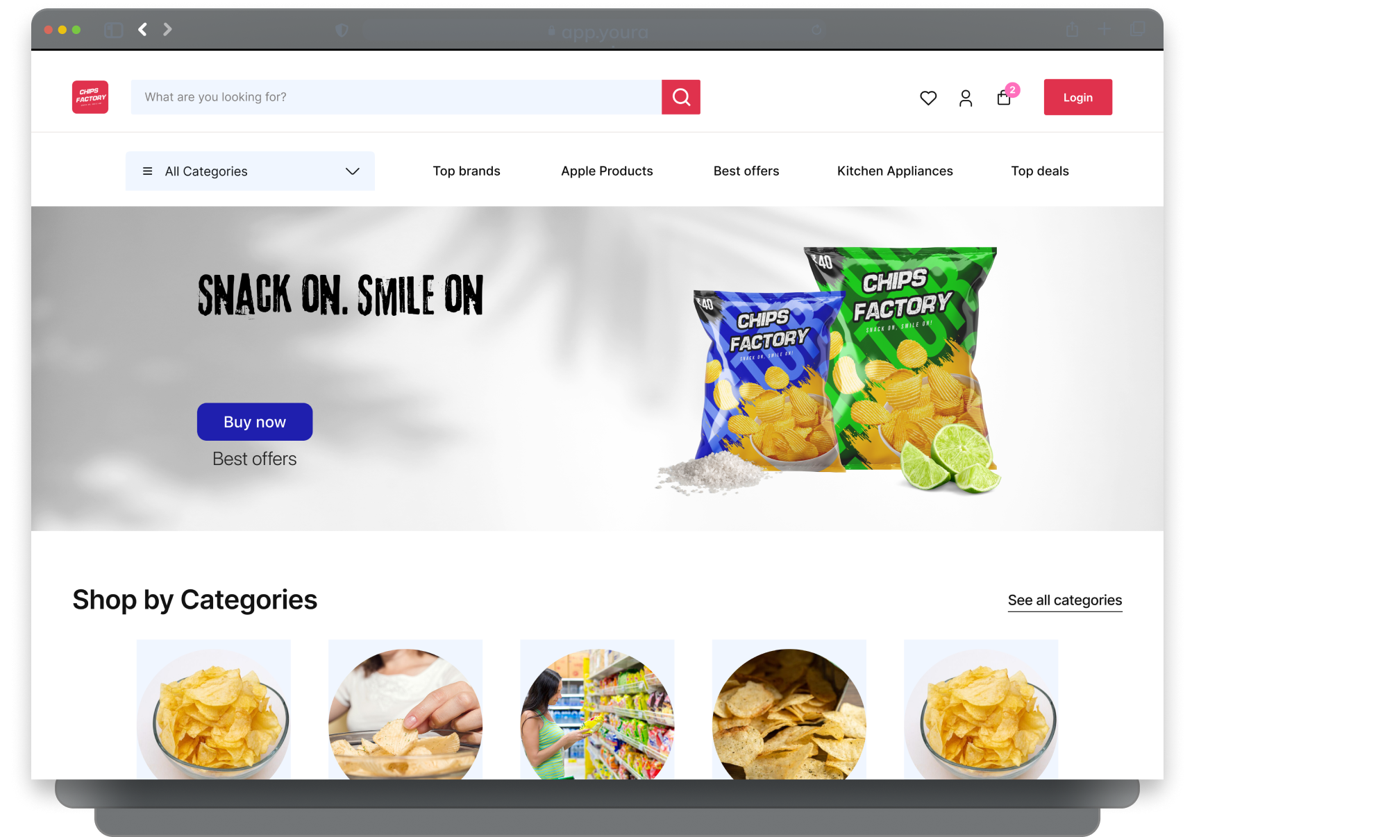 chips factory screen